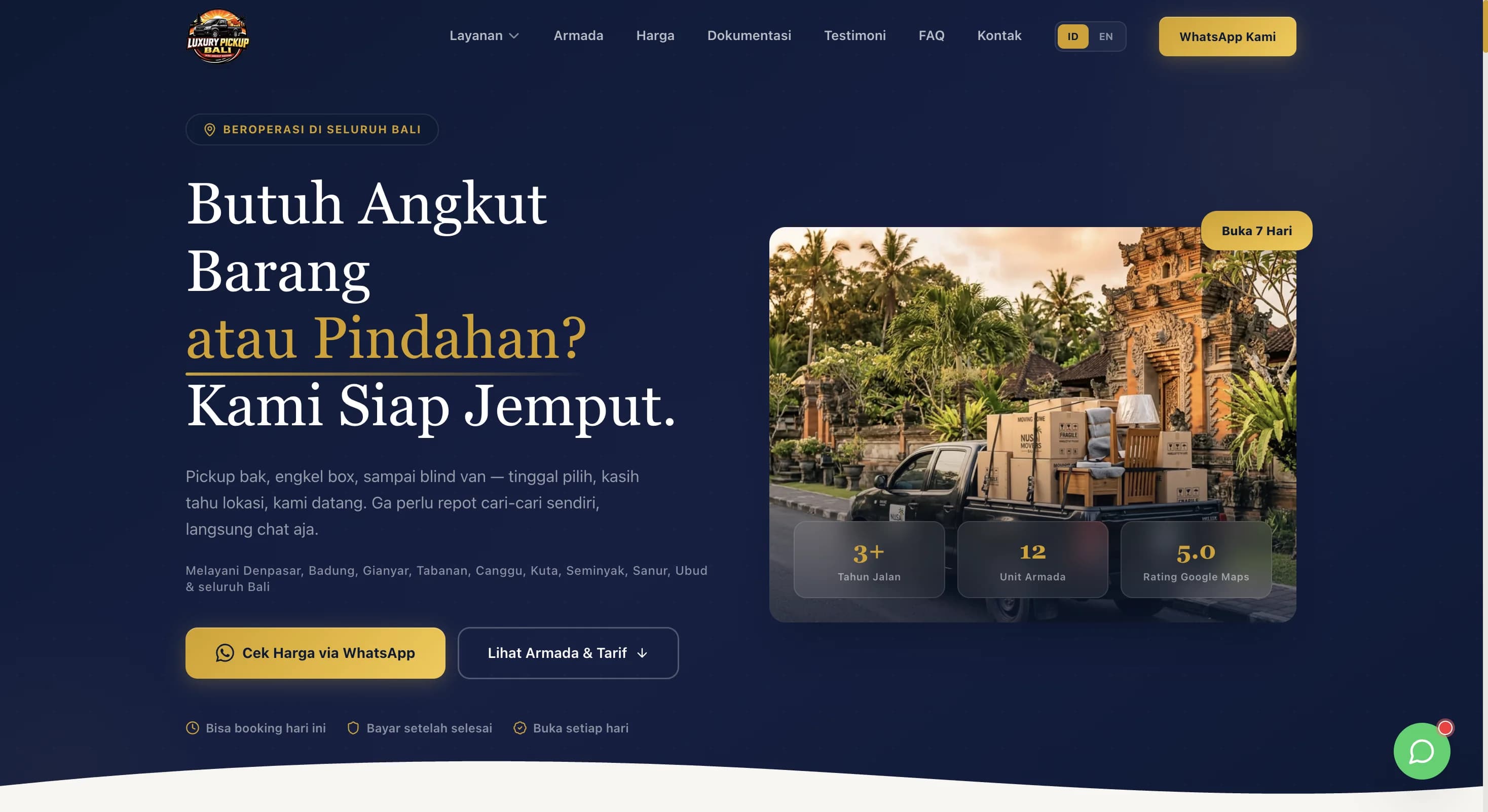 Luxury Pickup Bali