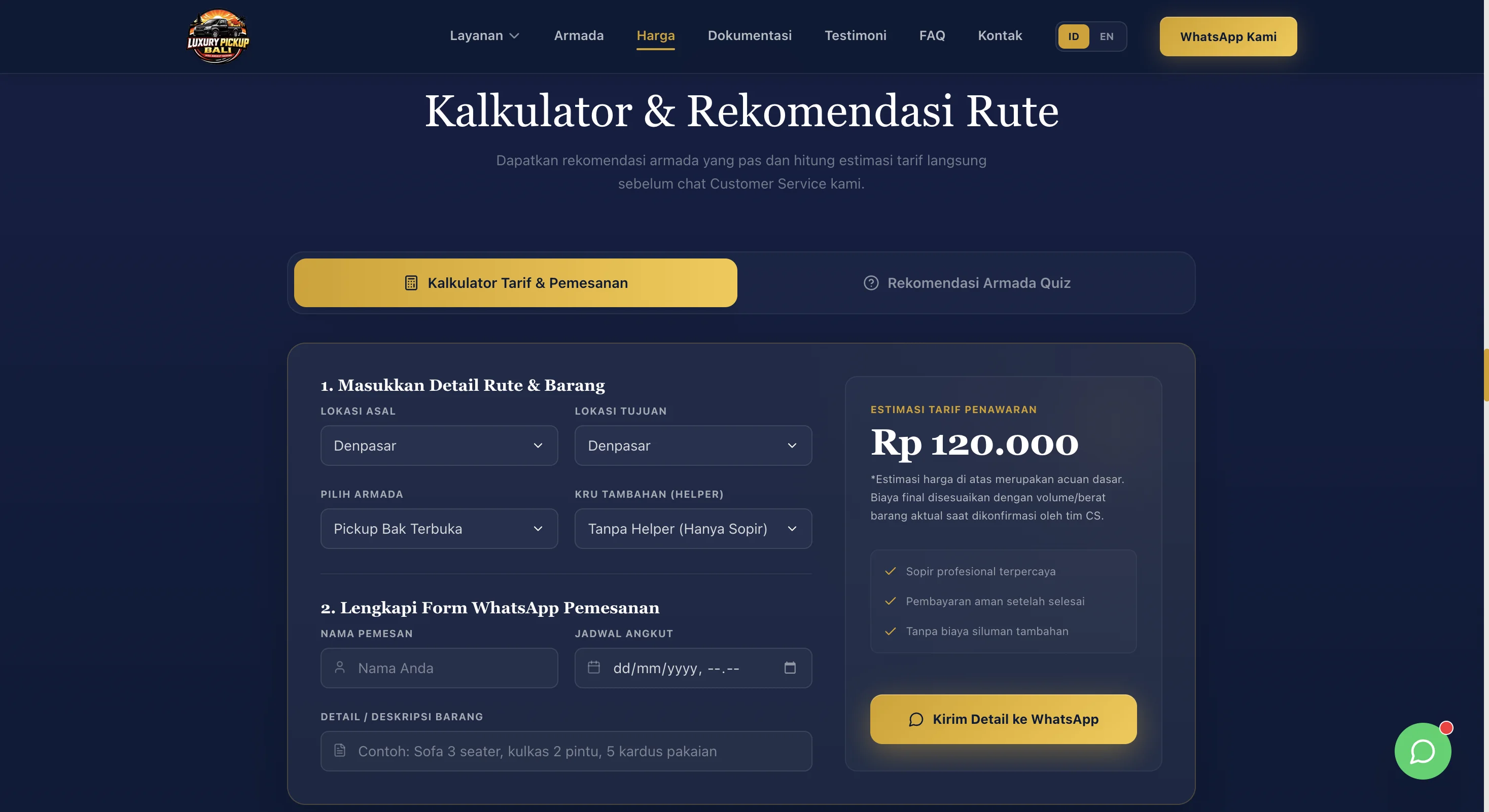 Luxury Pickup Bali screenshot 4