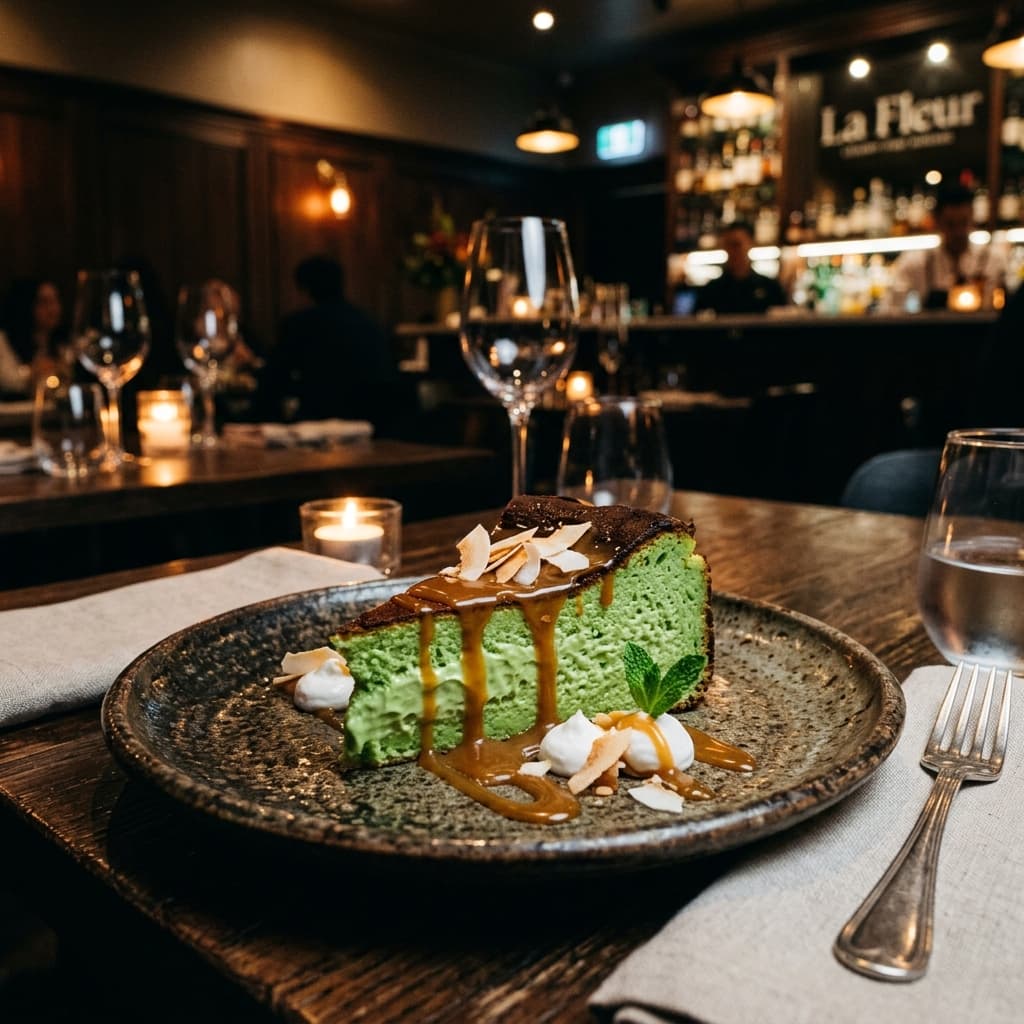Basque Pandan Burnt Cheesecake