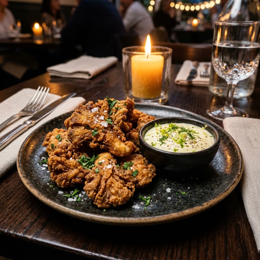 Jamur Crispy Citrus Mayo