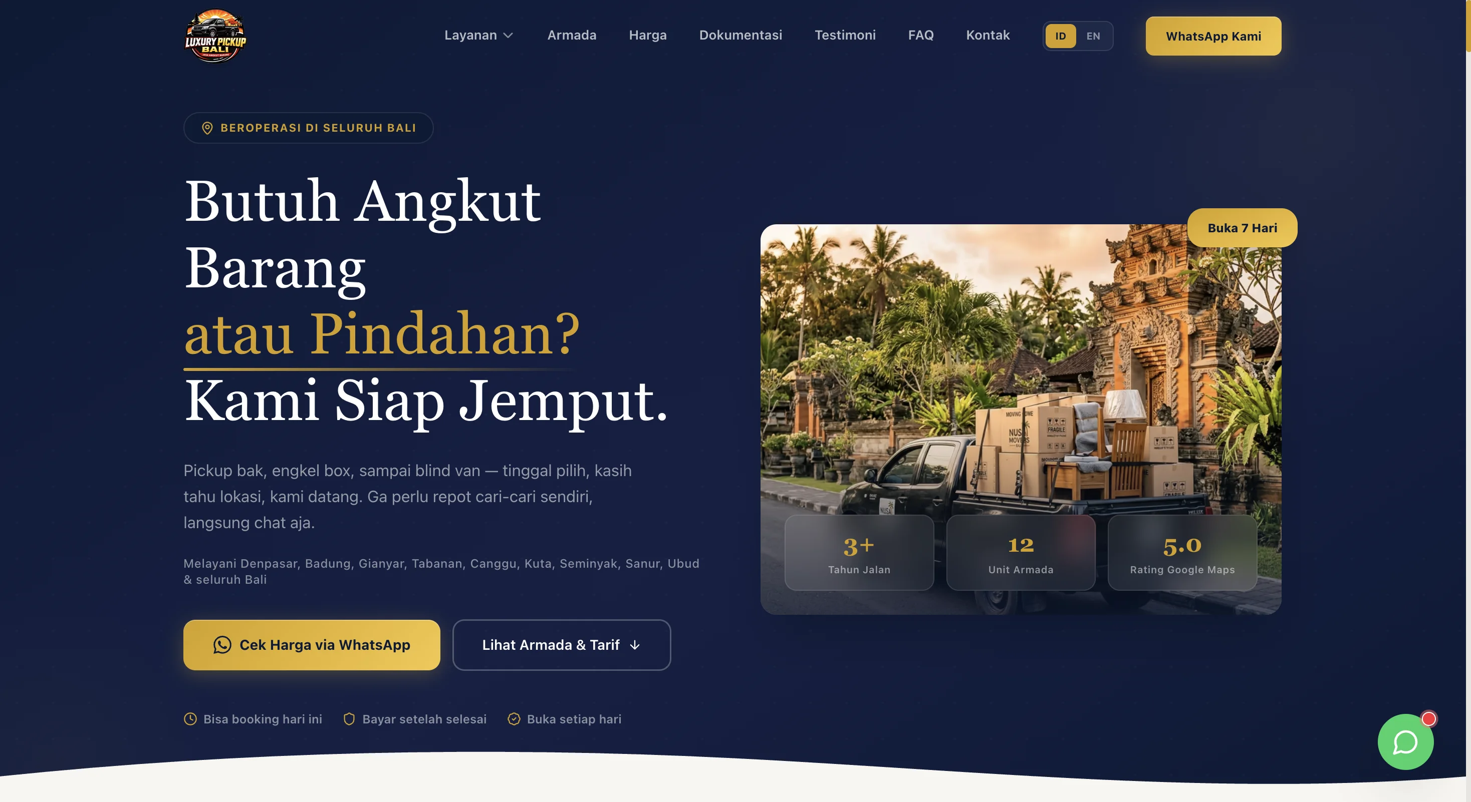 Luxury Pickup Bali
